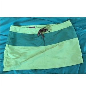 Patagonia SeaGreen Drawstring Skirt Sz 12